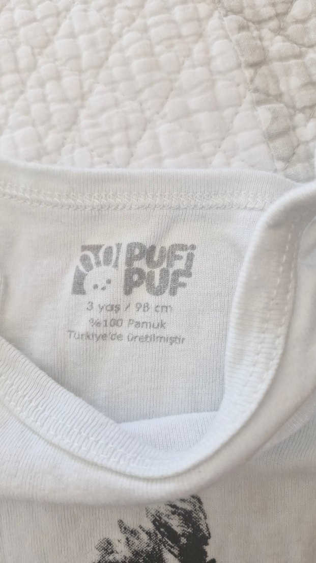 Beyaz Kısa Kollu Pamuklu Bebek Çıtçıtlı Body - Görsel 2