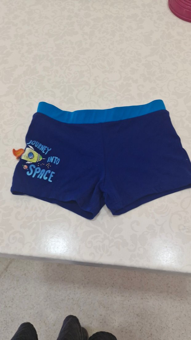 Erkek Çocuk Mavi Yüzme Şortu - Görsel 2