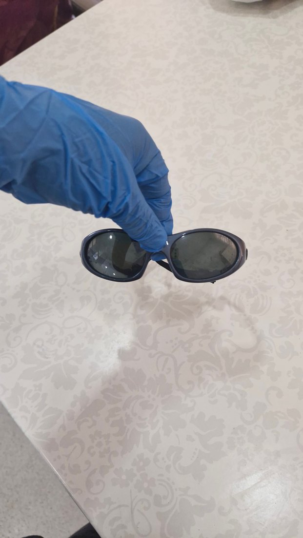 Mavi Biker Tarzı Minimalist Erkek Güneş Gözlüğü - Görsel 3