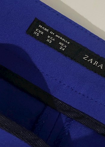Zara ZARA Lacivert Mini Etek