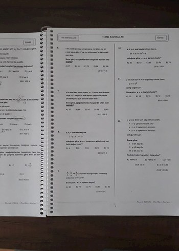 TYT Matematik ÖSYM Çıkmış Sorular 2010-2023