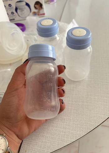 Pastel Mavi Bebek Biberonu - Görsel 2