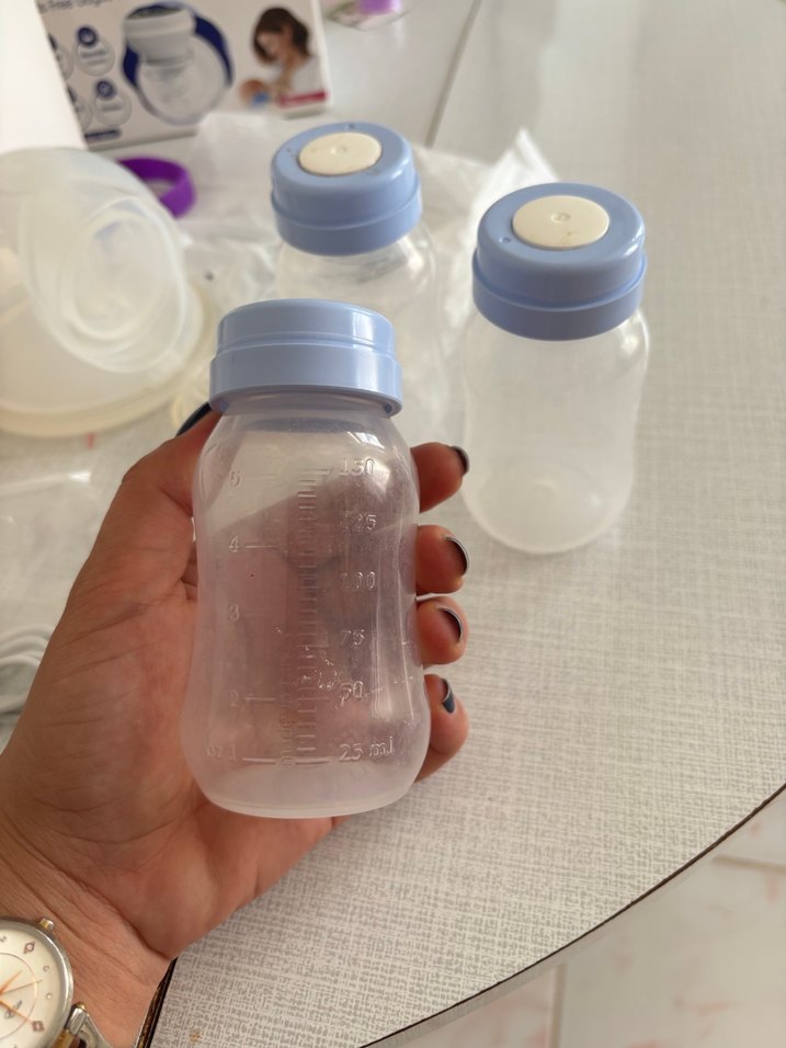 Pastel Mavi Bebek Biberonu - Görsel 2