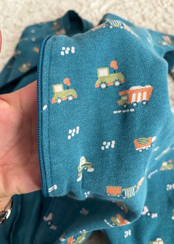 Mavi Bebek Fermuarlı Tulum - Görsel 2