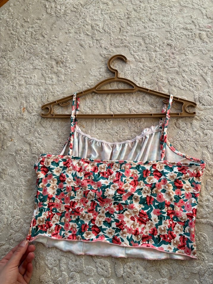 Çiçek Desenli Bohem Kadın Büstiyer - Görsel 2