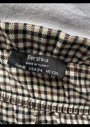 BERSHKA kareli pantolon - Görsel 3
