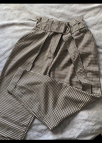 BERSHKA kareli pantolon - Görsel 2