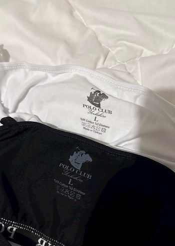 Polo Beyaz Siyah Polo Club Crop Top - Görsel 3