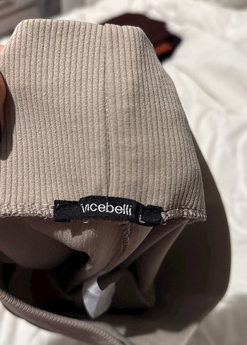 Bej Pilili Kadın Tayt Midi Boy - Görsel 2