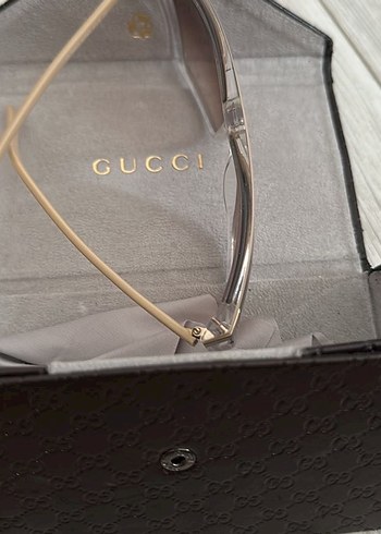 Beden Bej Parlak Modern Klasik Gucci Kadın Gözlüğü