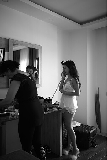 s Beden beyaz Renk Bride Sabahlık