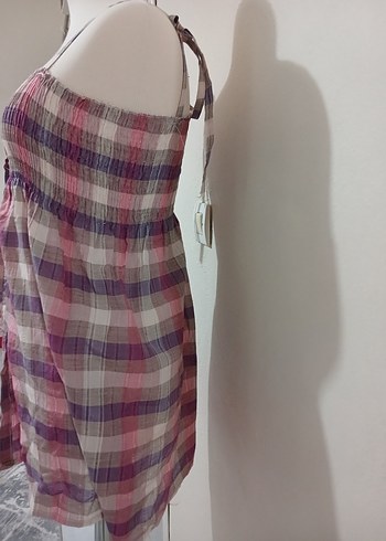 American Vintage Mor Bağcıklı Midi Elbise