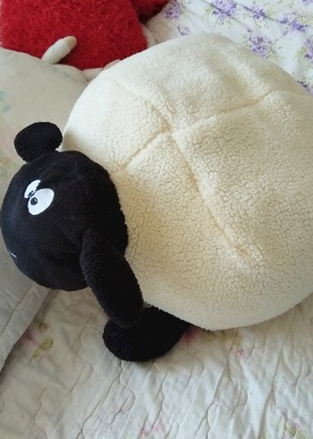 Beden Beyaz Siyah Peluş Koyun Oyuncak