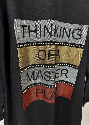 Uzun Kollu Siyah Triko Tunik - Görsel 4