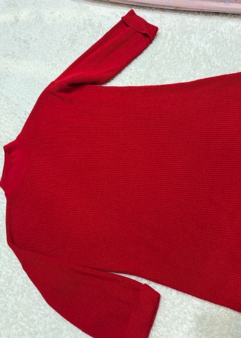 Triko tunik tesettür bordo - Görsel 2