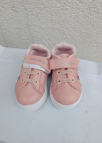 Kız Çocuk Pembe Cırt Cırtlı Spor Ayakkabı 21 no