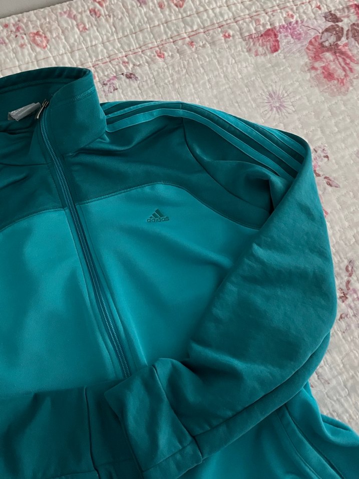 Kadın Koyu Yeşil Fermuarlı Spor Ceket - Görsel 3