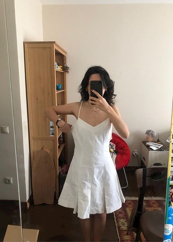 m Beden beyaz Renk Beyaz Elbise