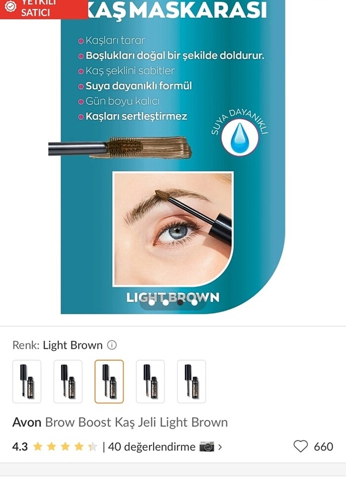Avon Brow Boost Kas jeli light - Görsel 4