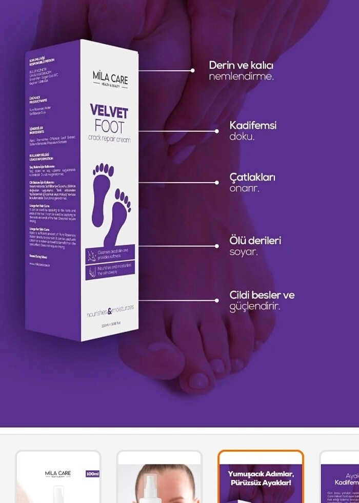 Ayak Bakım kremi  - Görsel 3