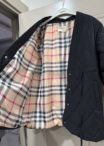 Düğmeli Siyah Midi Kadın Ceket - Görsel 2