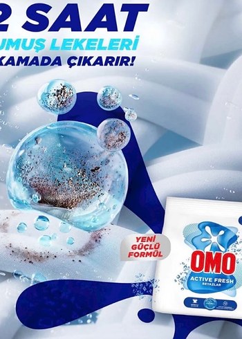 OMO Active Fresh Beyazlar Toz Deterjan 1.5 kg - Görsel 3