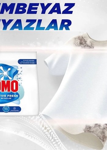OMO Active Fresh Beyazlar Toz Deterjan 1.5 kg - Görsel 4