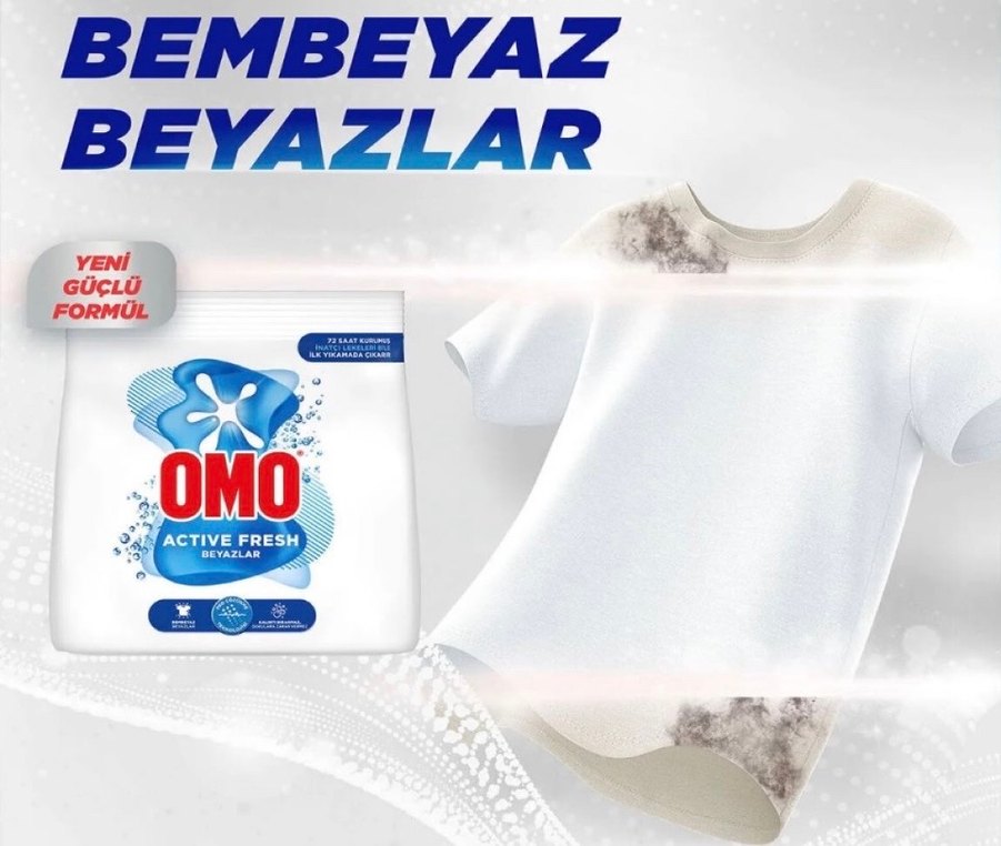 OMO Active Fresh Beyazlar Toz Deterjan 1.5 kg - Görsel 4