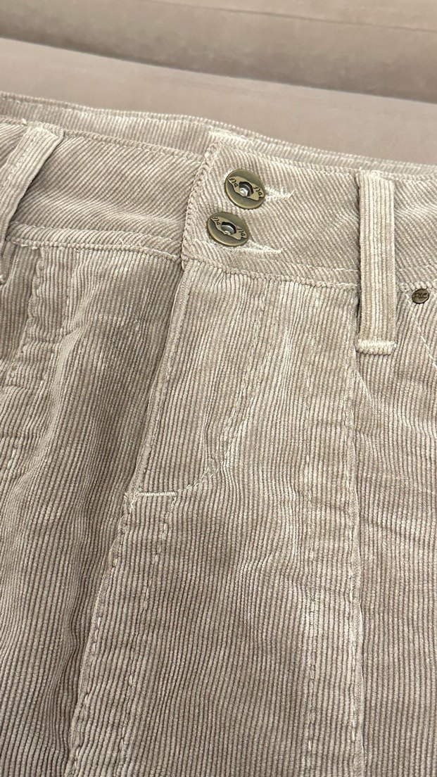 Bej Süet Midi Hamile Etek - Görsel 5