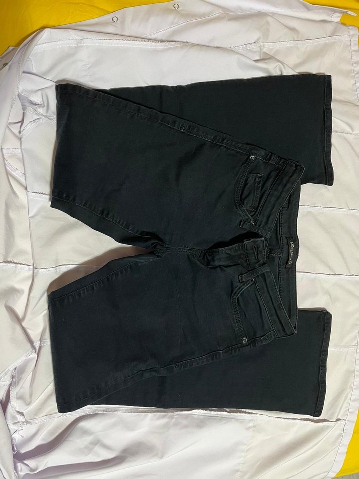 dusuk bel siyah pantolon - Görsel 2