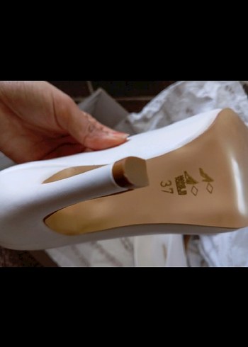 37 Beden beyaz Renk Beyaz Stiletto Topuklu Kadın Ayakkabı