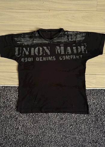 Diğer Union Made Siyah Denim Tisort