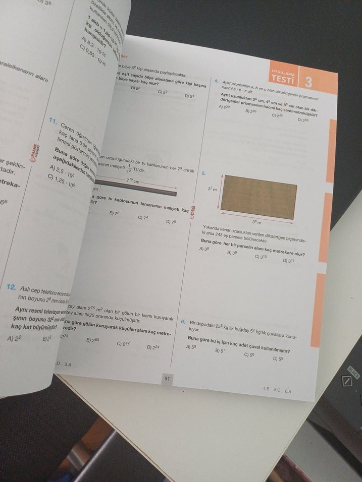 Üç Adımda Matematik Soru Kitabı - Liselere Giriş - Görsel 2