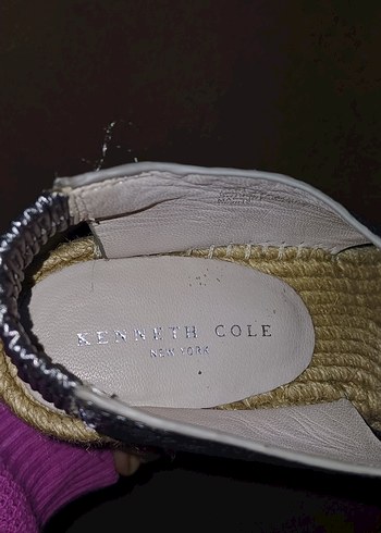 Gri Deri Dolgu Topuklu Sandalet - Görsel 5