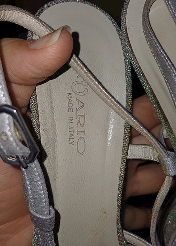 Gri Kadın Topuklu Gece Ayakkabısı - Görsel 4