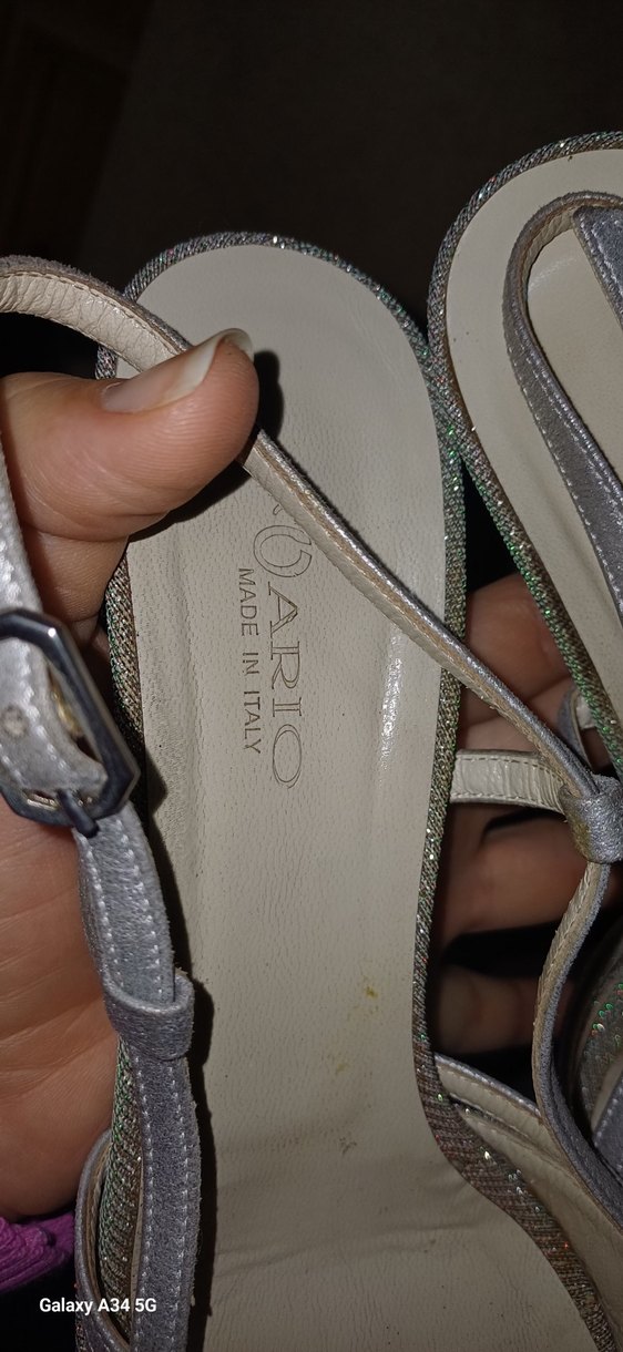 Gri Kadın Topuklu Gece Ayakkabısı - Görsel 4