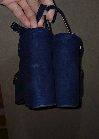 Laciverti Süet Dolgu Topuklu Kadın Ayakkabı - Görsel 4