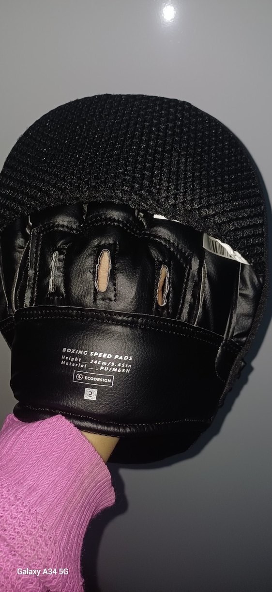 Siyah Deri Boks lapası - Görsel 2