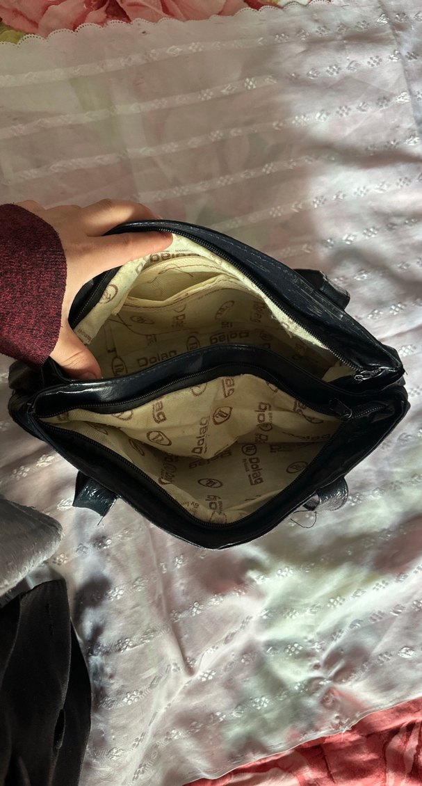 Bohem Çok Renkli Deri Kadın Çanta - Görsel 3