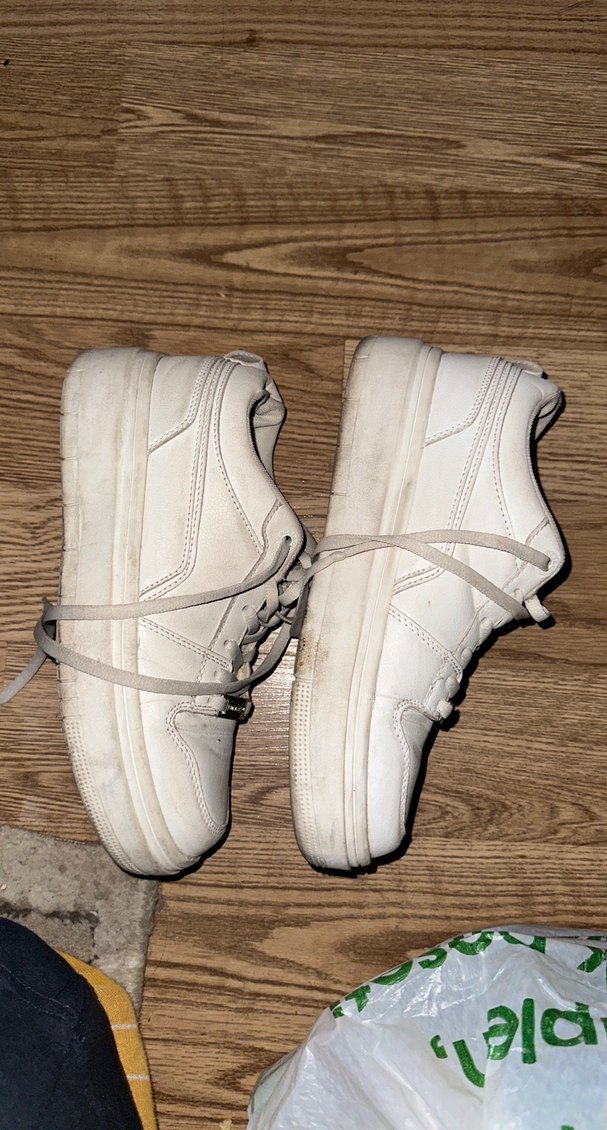 Kadın Beyaz Bağcıklı Spor Ayakkabı - Görsel 2