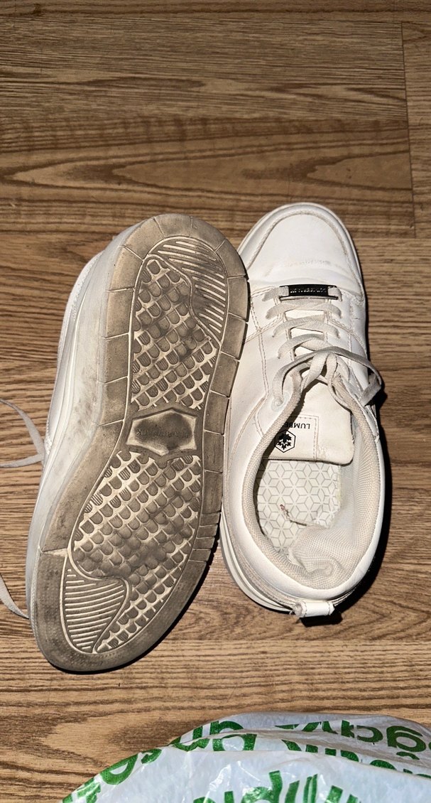 Kadın Beyaz Bağcıklı Spor Ayakkabı - Görsel 3