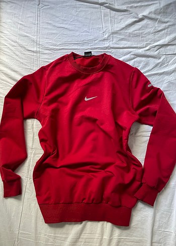 Nike Kırmızı Oversize Kadın Sweatshirt