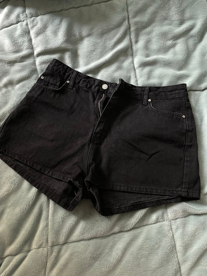 Kadın Siyah Mini Kot Milla Şort 42 - Görsel 2