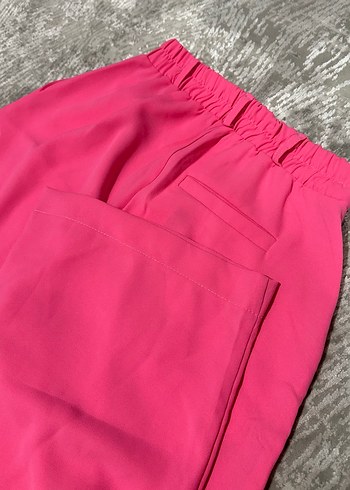 Fuşya Pembe Palazzo Pantolon - Görsel 3