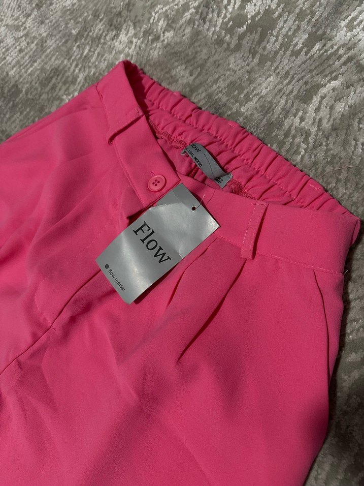 Fuşya Pembe Palazzo Pantolon - Görsel 2