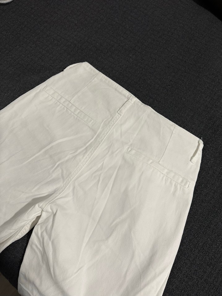 Keten Görünümlü Beyaz Kot Pantolon - Görsel 2