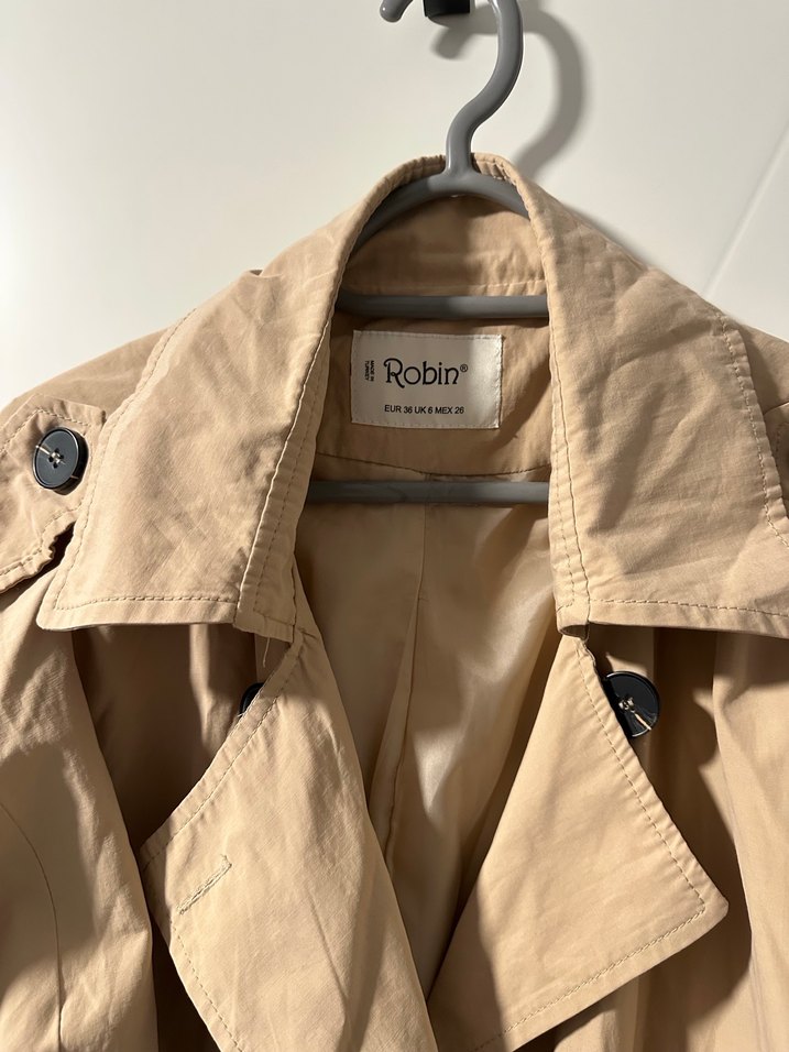 Camel Kadın Uzun Trençkot - Görsel 2