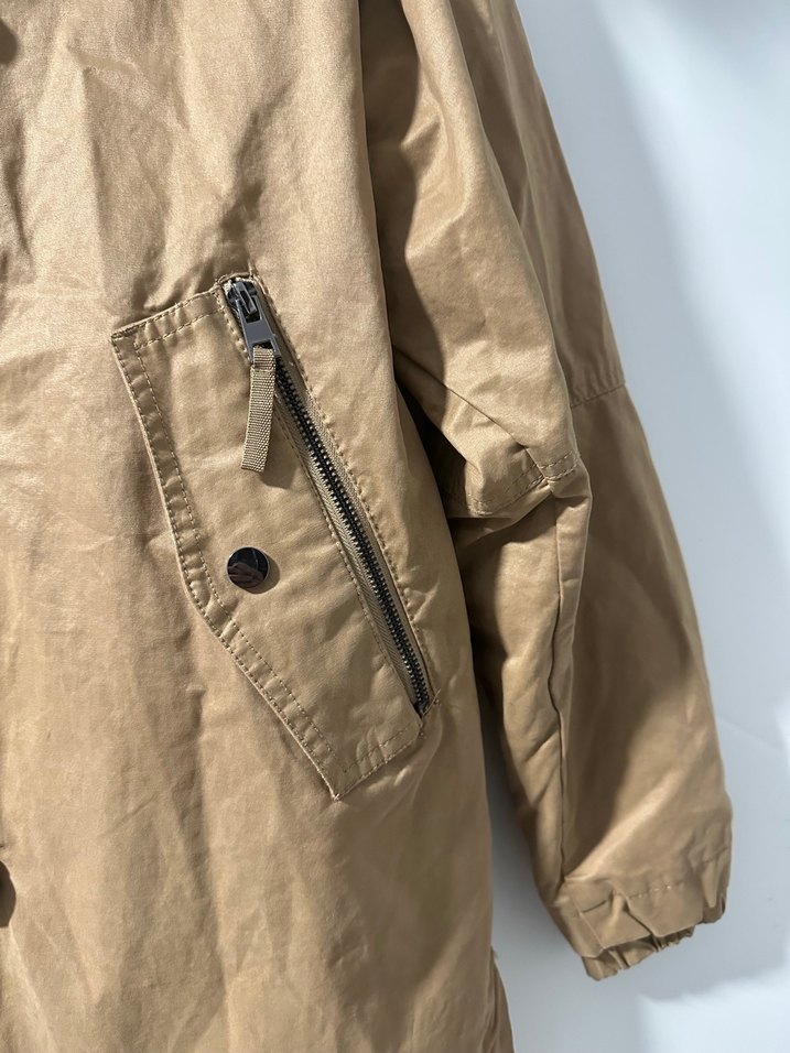 Zara Camel Kadın Mont Kürk Detaylı - Görsel 3