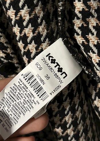 Kareli Midi Kadın Örme Gömlek Kışlık - Görsel 6