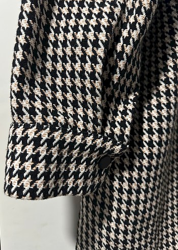 Kareli Midi Kadın Örme Gömlek Kışlık - Görsel 5